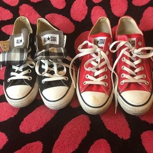 Bundle deal‼️2 pair Converse men 6 /women 8